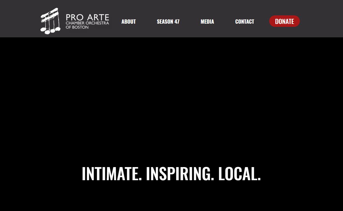 Home | Pro Arte Chamber Orchestra