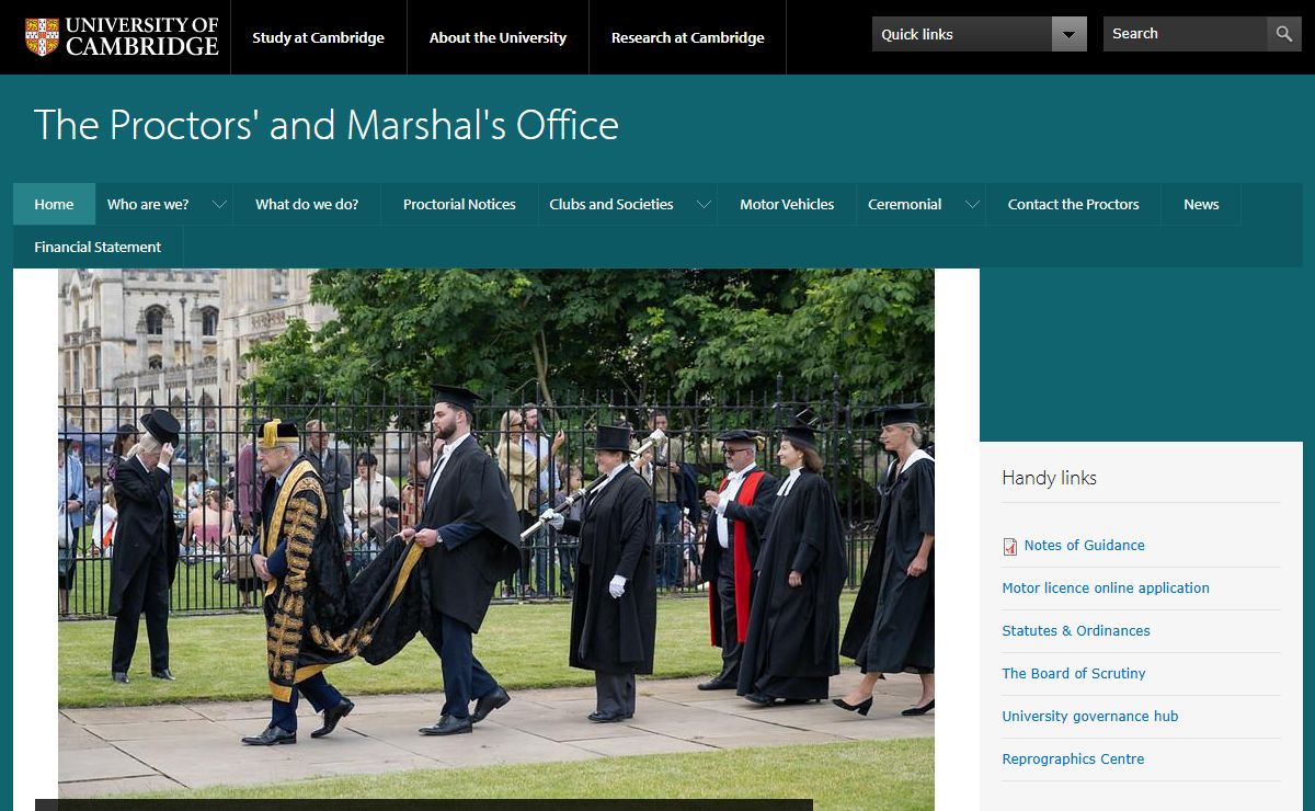 The Proctors' and Marshal's Office |