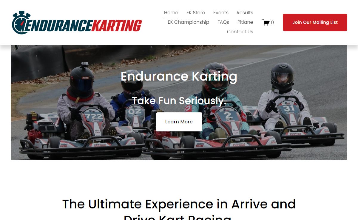 Endurance Karting - Arrive and Drive Endurance Kart Races Throughout the East Coast