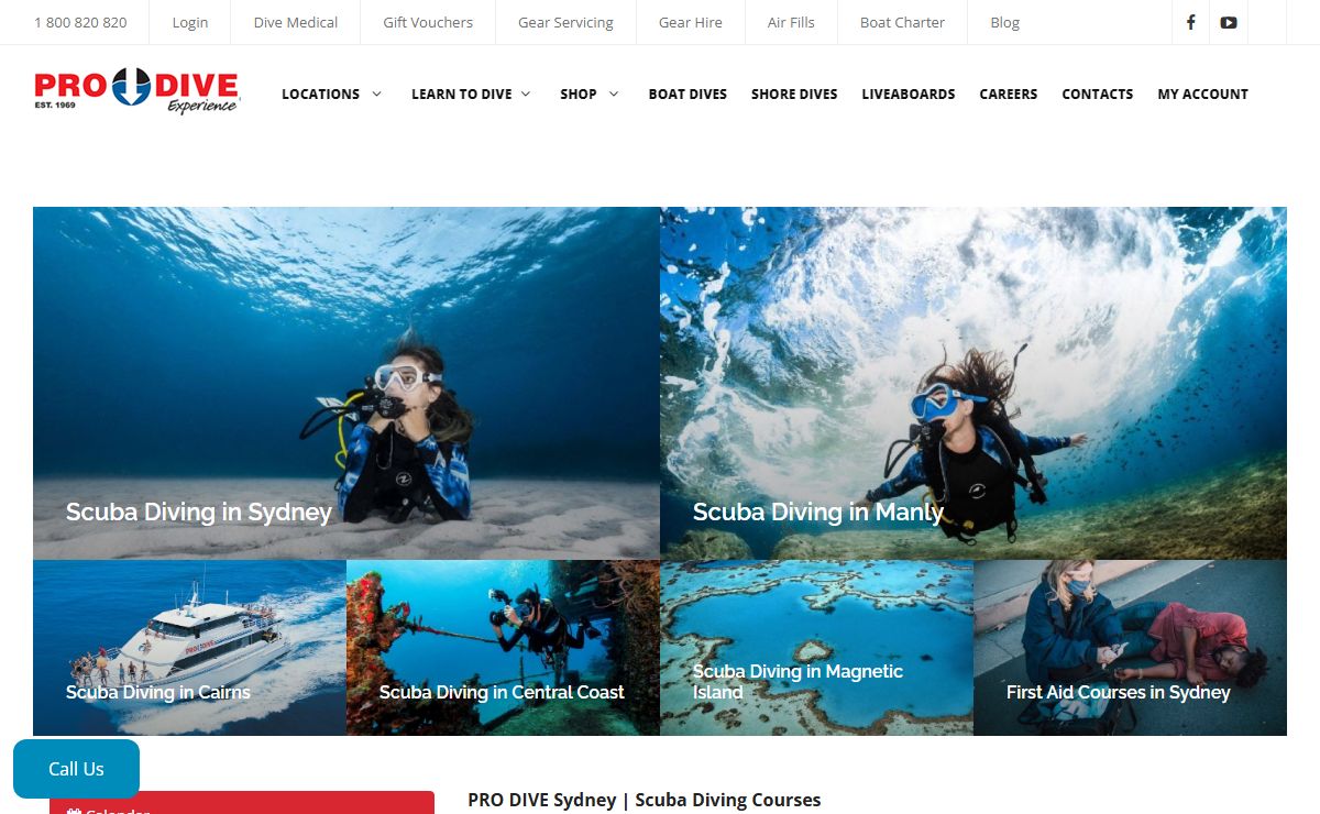 PRO DIVE Sydney | Scuba Diving Course | Boat Dives