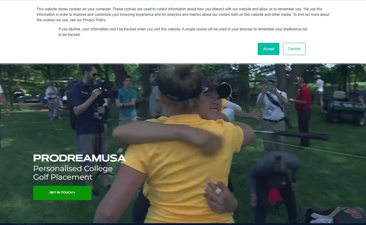 College Golf Placements | ProDreamUSA | Glasgow