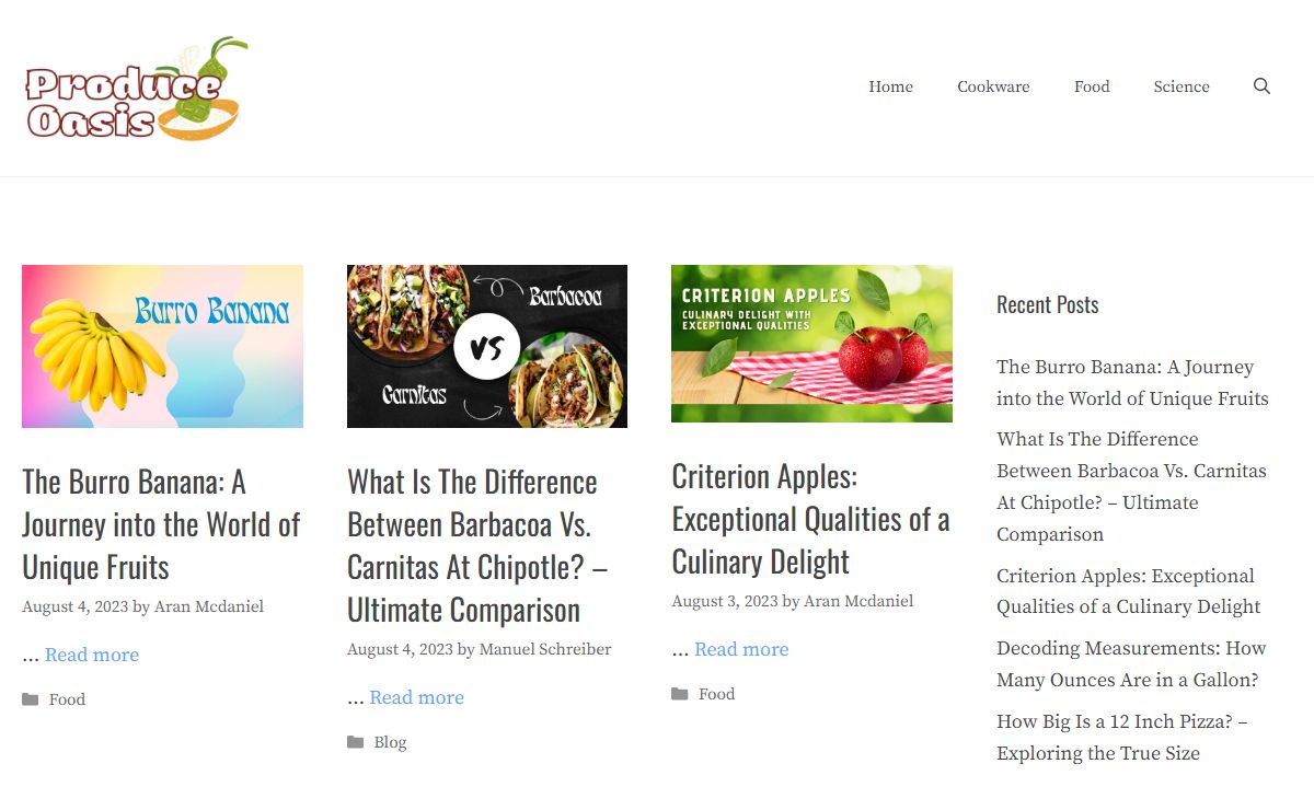 Produce Oasis - Fresh Inspiration for Your Kitchen