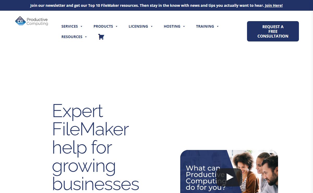 Claris FileMaker Developers - Productive Computing, Inc.