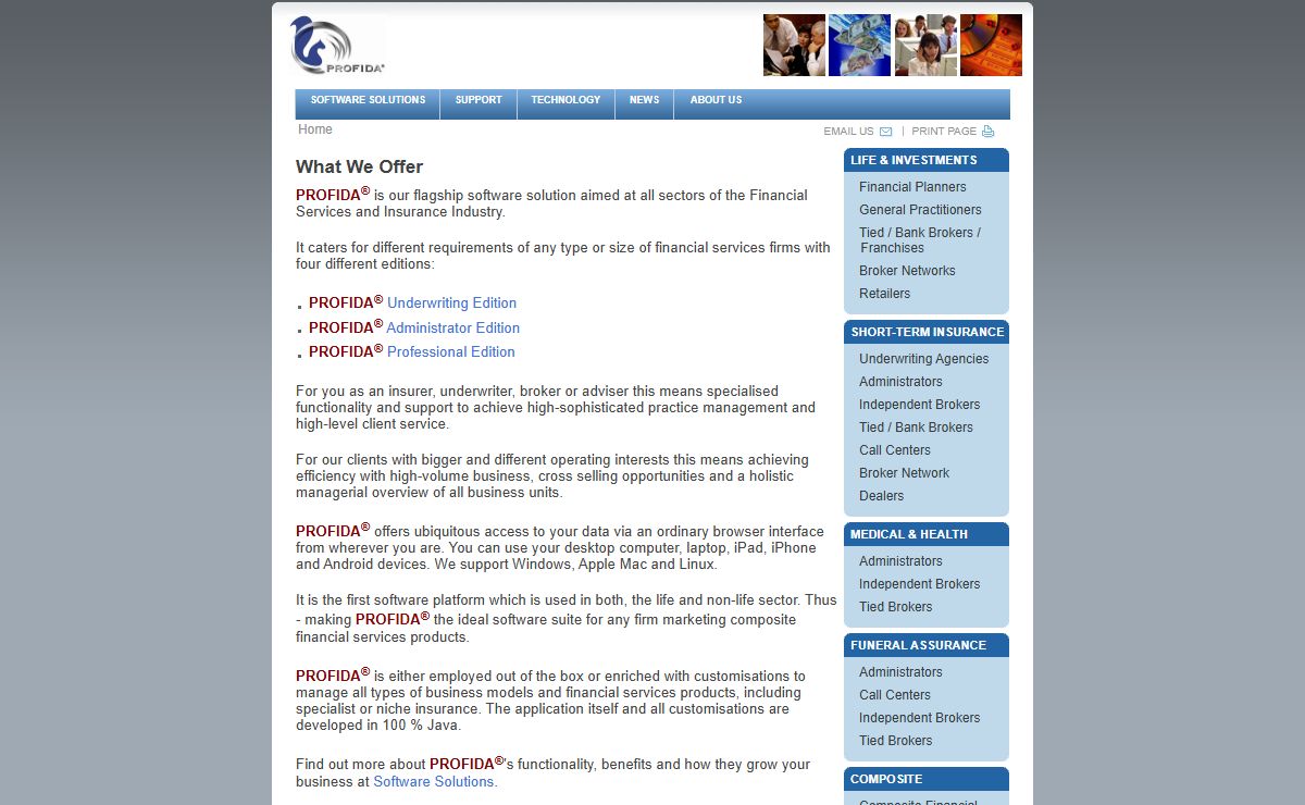 PROFIDA :: Financial Software Solutions