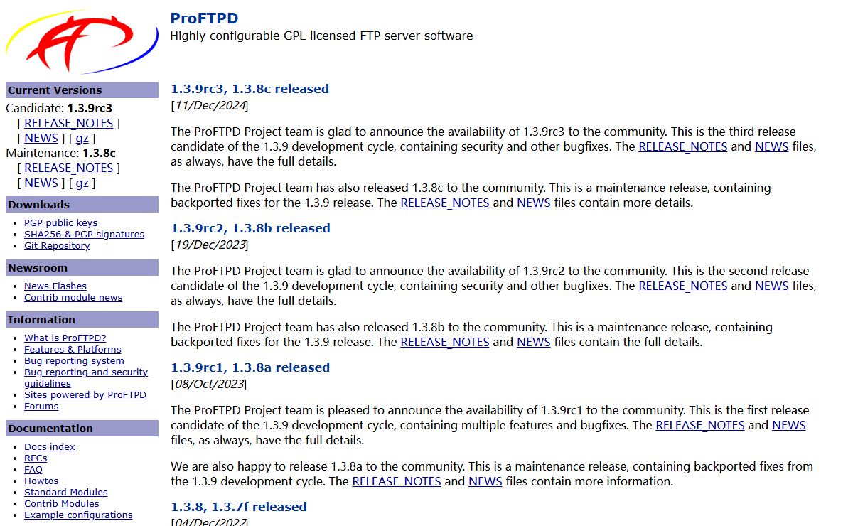 The ProFTPD Project: Home