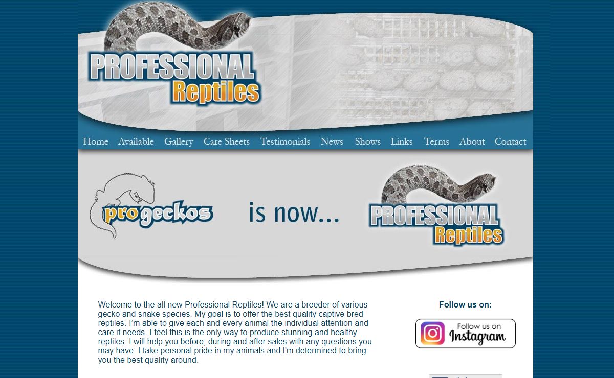 Professional Reptiles