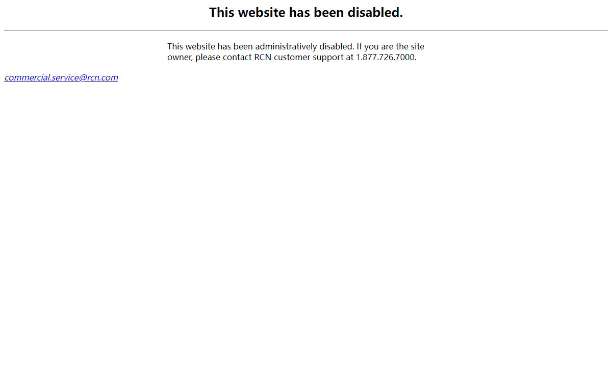This website has been disabled
