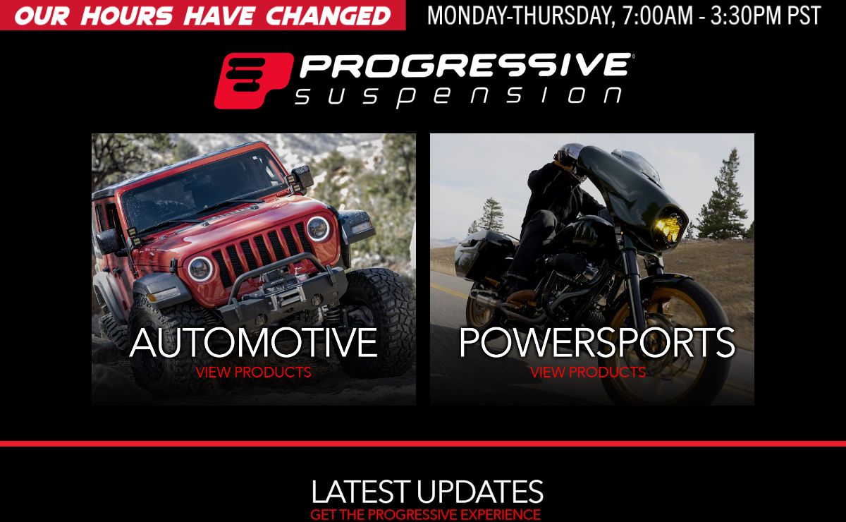 High performance motorcycle suspension, including shocks and springs for Harley, Honda, Suzuki, Yamaha and Kawasaki | Progressive Suspension