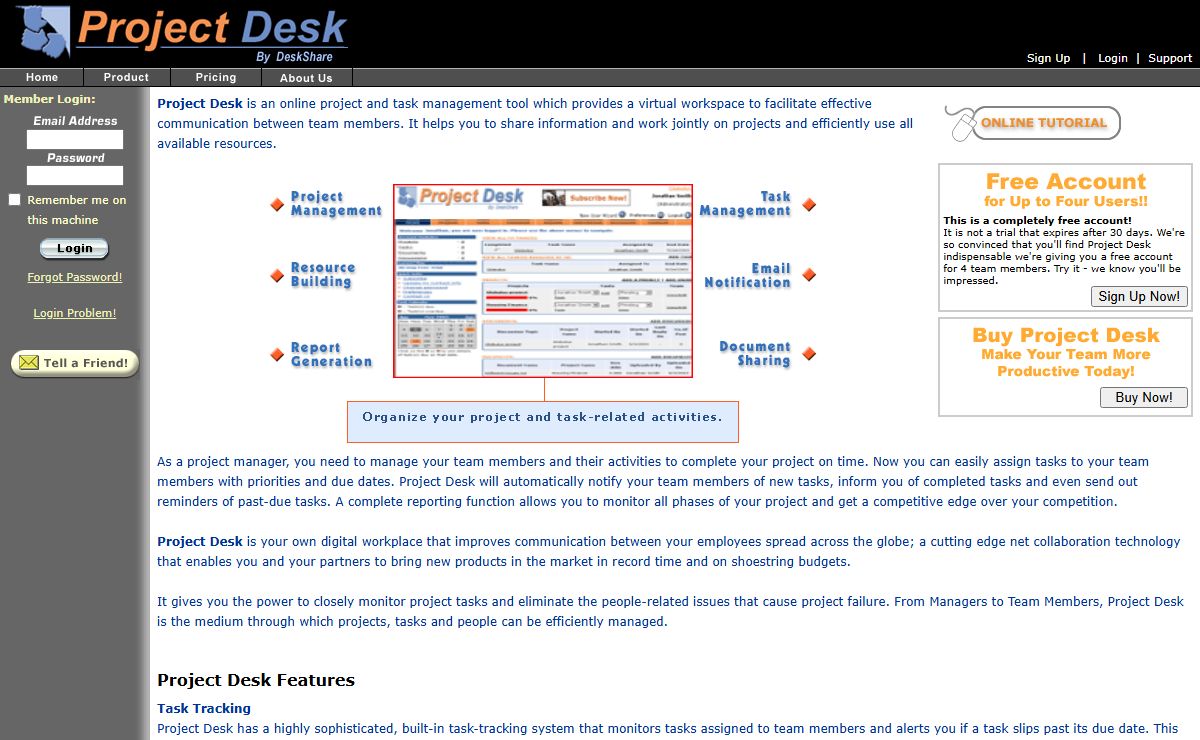 Web Based Project Management - Task Management: ProjectDesk.net