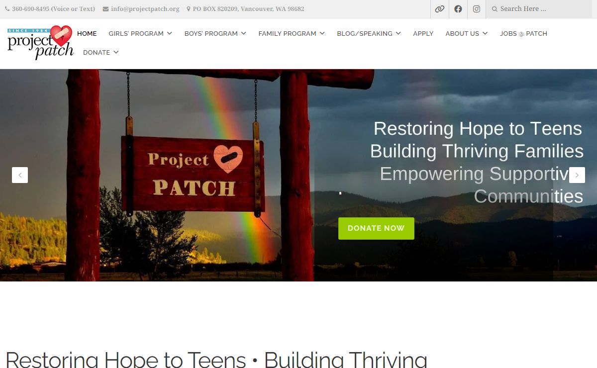 Project Patch | Help for teens, families, and communities.