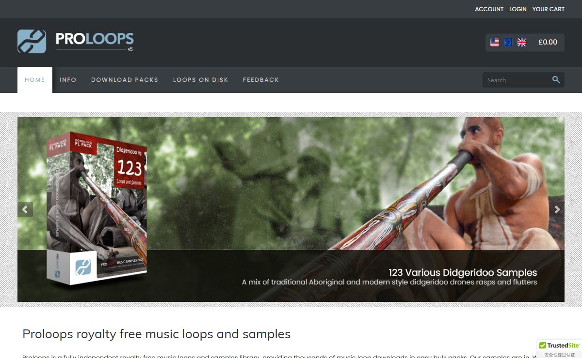 Proloops royalty free music loops and samples