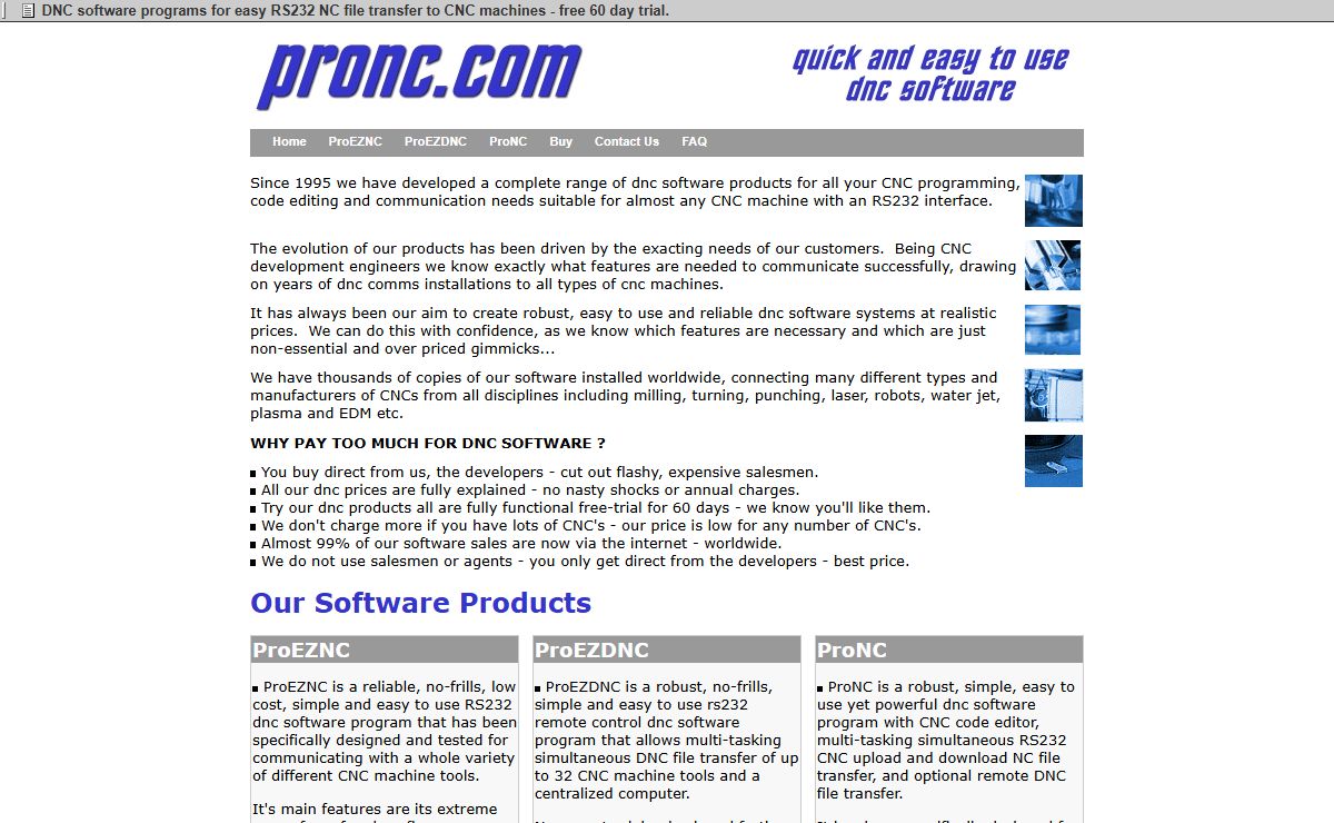 DNC software for easy RS232 CNC file transfer - free 60 day trial