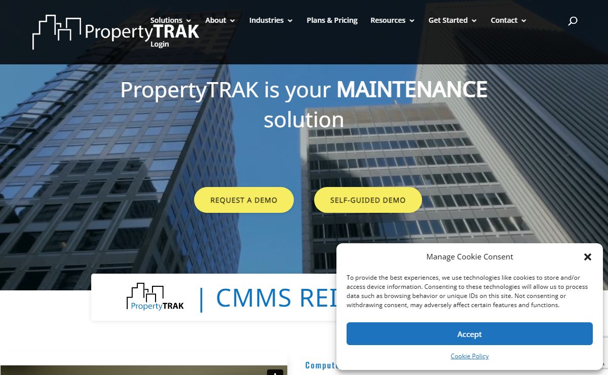 CMMS Home - PropertyTRAK