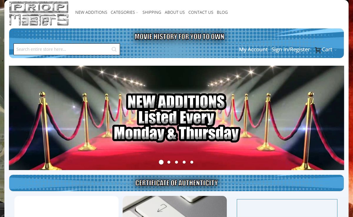 Propmasters - Movie History For You To Own