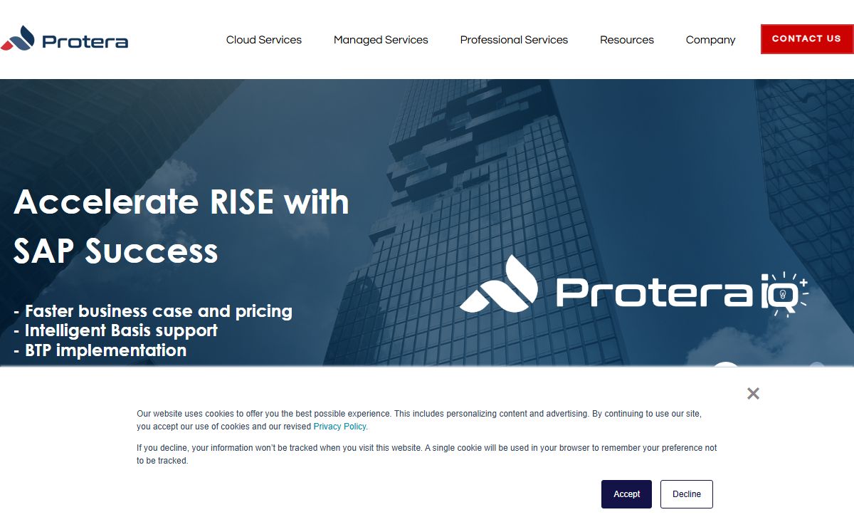 Protera Technologies | Applications in the Cloud