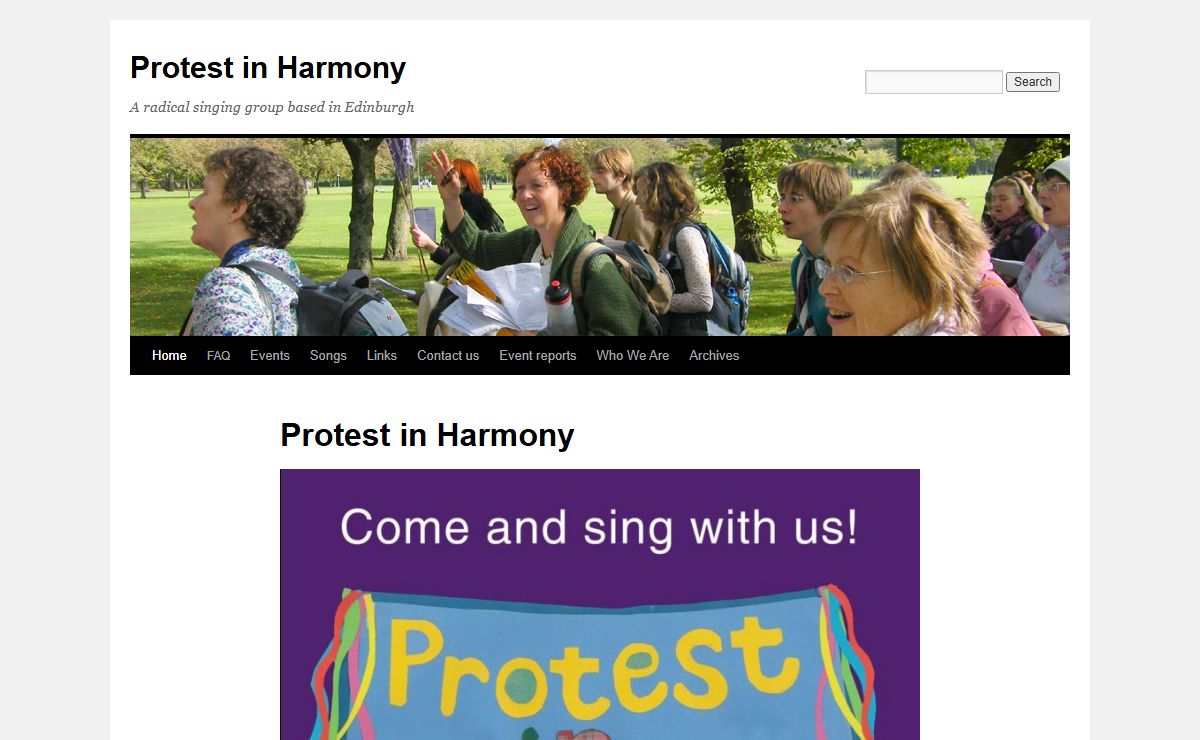 Protest in Harmony | A radical singing group based in Edinburgh