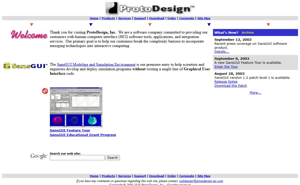 ProtoDesign, Inc. Home Page