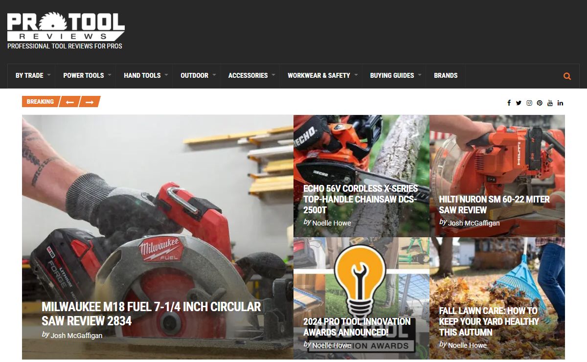 Pro Tool Reviews - Professional Tool Reviews for Pros