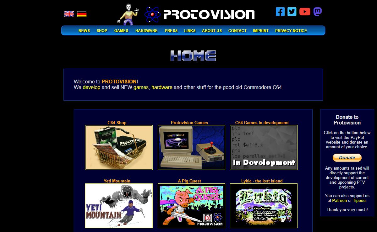 Protovision - High Quality C64 Entertainment Software