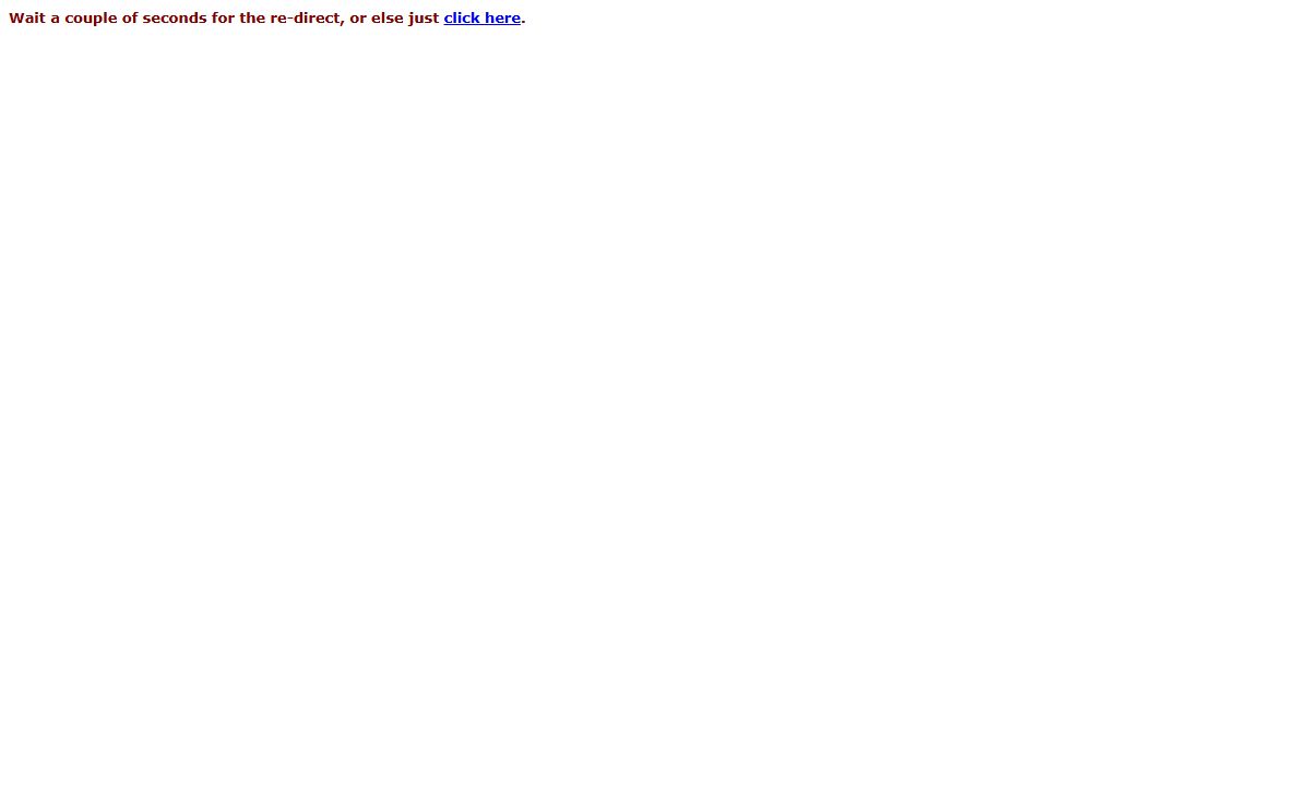 HTML Re-direct