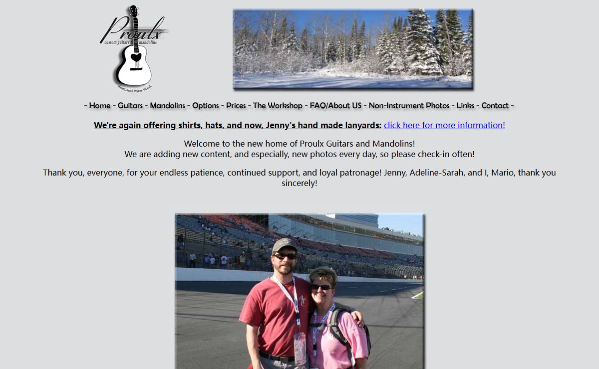 Welcome to Proulx Guitars & Mandolins!