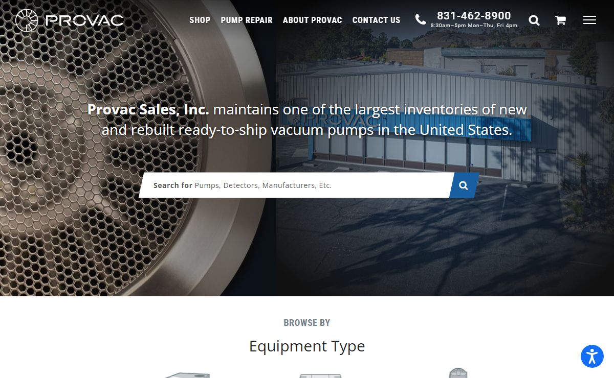 Vacuum Pumps - [New & Rebuilt] - Provac Sales, Inc.
