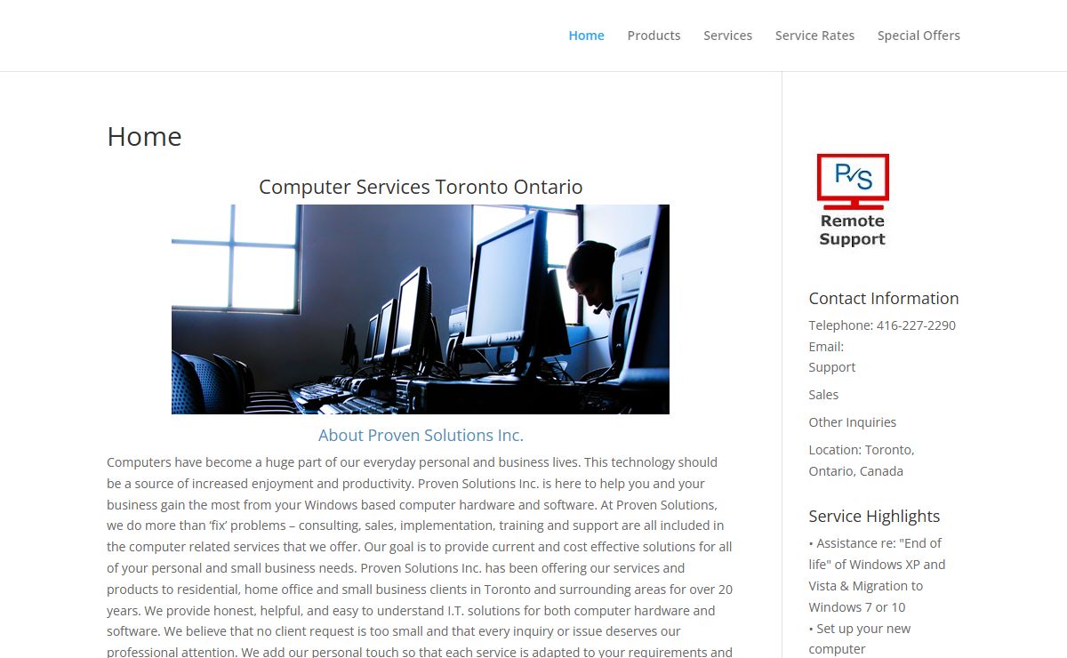 Proven Solutions Inc | Customer Support Service And Repair - Toronto Ontario -