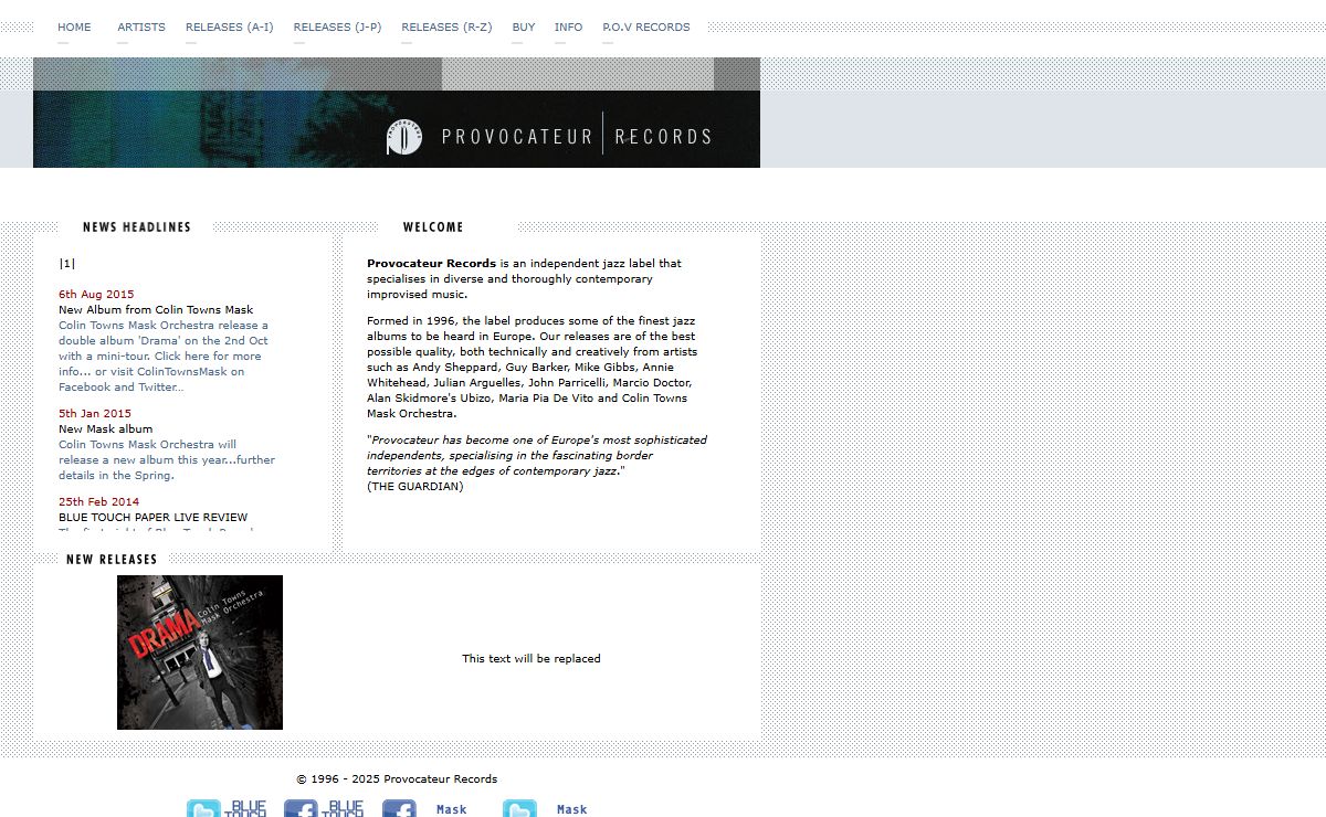 Welcome To Provocateur Records.