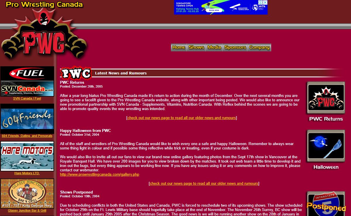 Pro Wrestling Canada :: Welcome to Pro Wrestling Canada