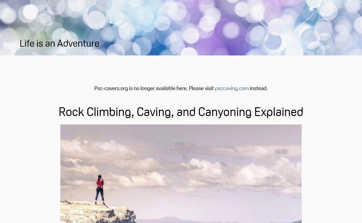 Rock Climbing, Caving, and Canyoning Explained - Psc-cavers.org