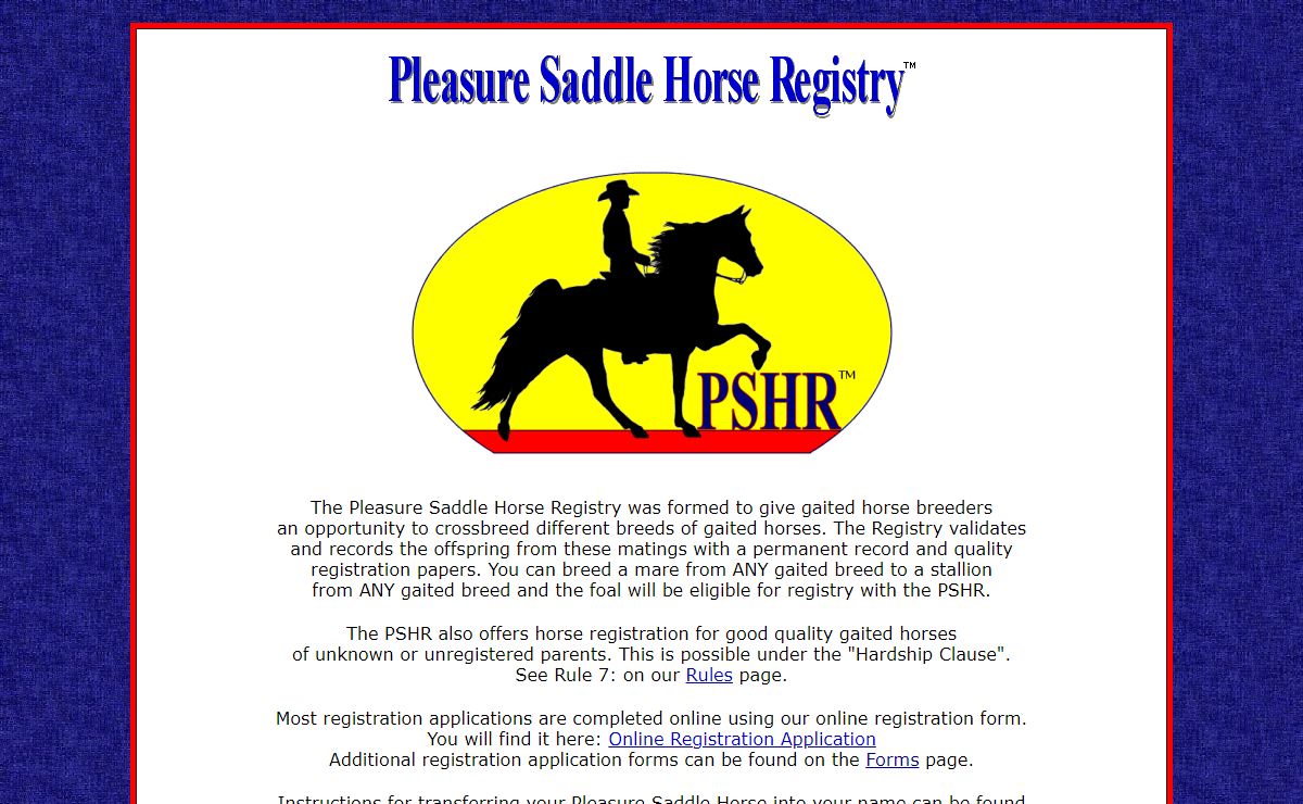 Gaited Horses-Pleasure Saddle Horse Registry-Gaited Horse Breed Registry
