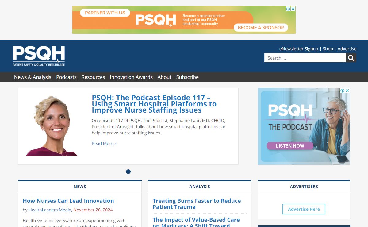 Patient Safety & Quality Healthcare - News and analysis dedicated to healthcare improvement