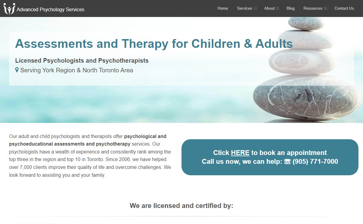 Child & Adult Psychologists | Richmond Hill & Markham/Thornhill