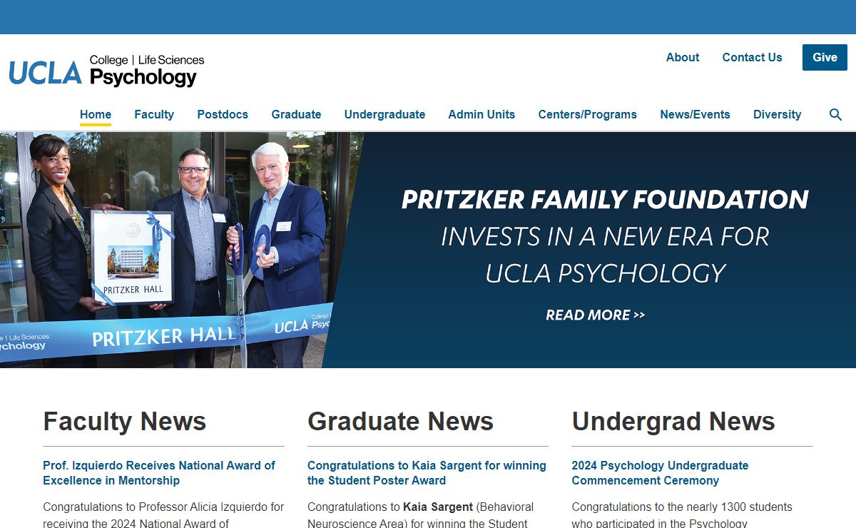 Home • UCLA Department of Psychology