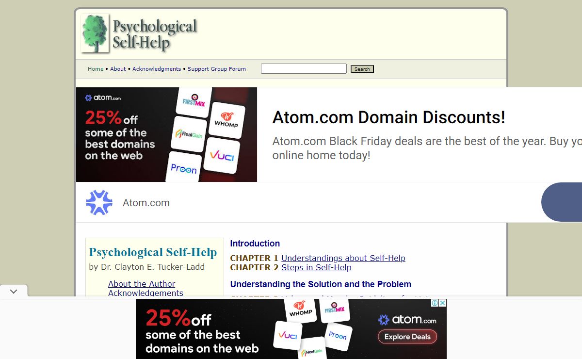 Psychological Self-Help: A free online psychological self-help book