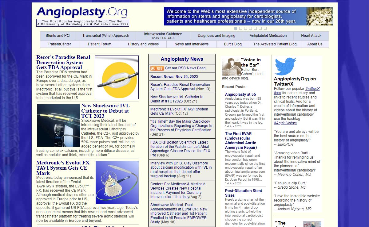 Angioplasty and Stents