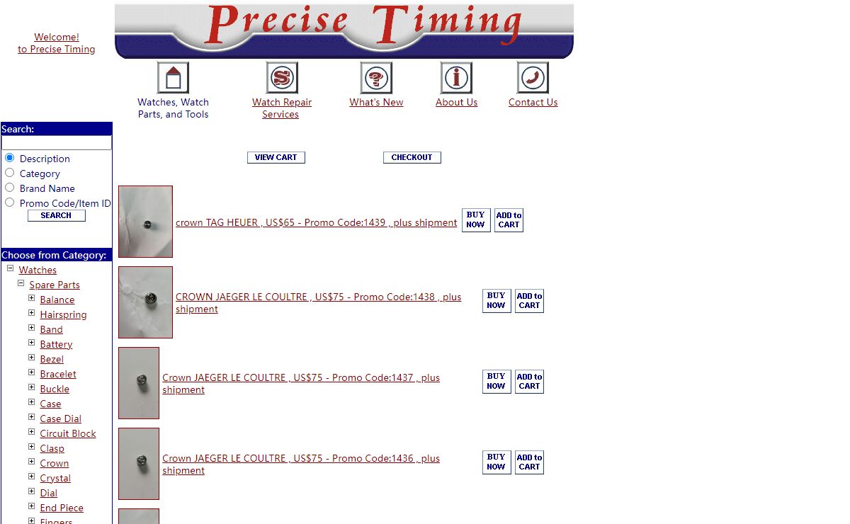 Perfect Timing - Watches, Watch parts, and tools
