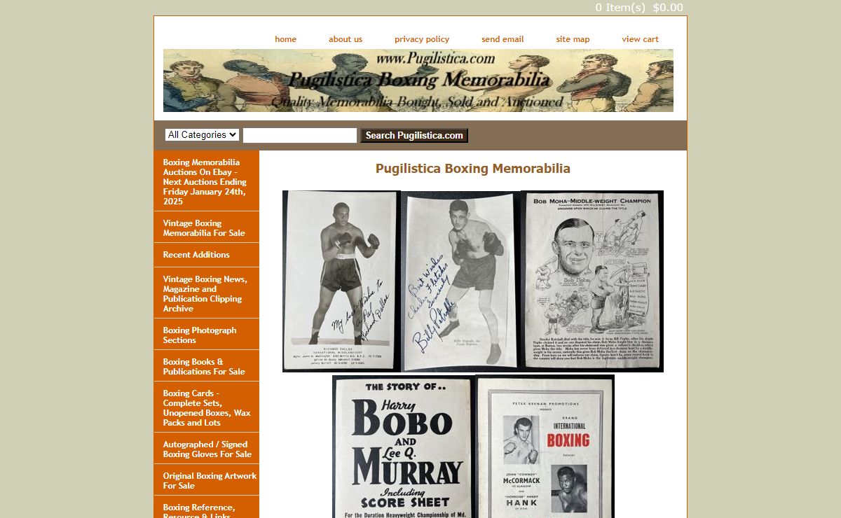 Pugilistica Boxing Memorabilia