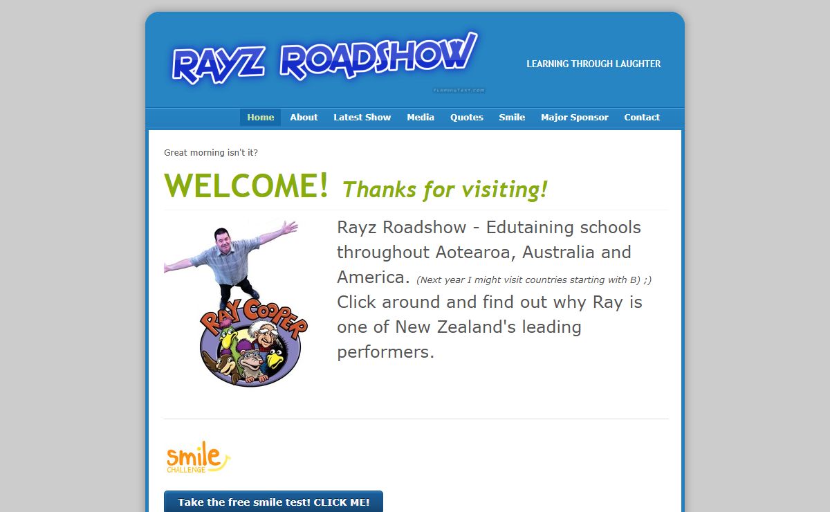 Rayz Roadshow - Home