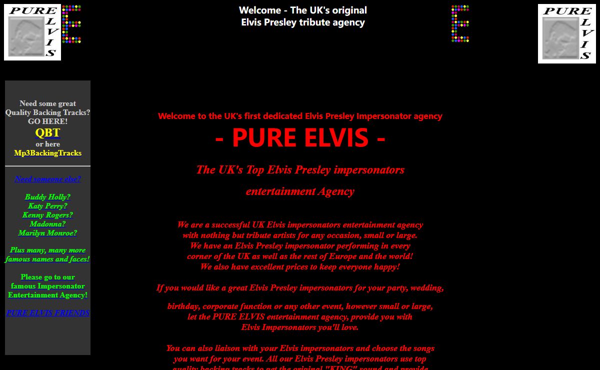 Elvis Impersonators Elvis Presley Impersonators at PURE ELVIS agency