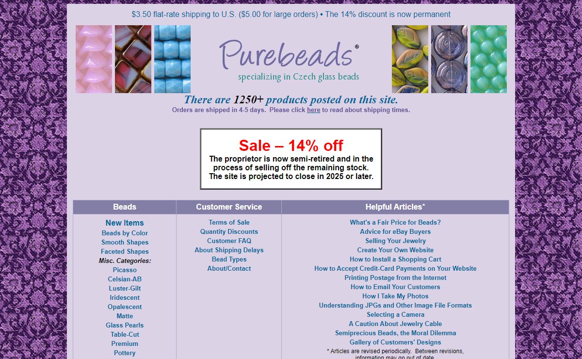 Purebeads: Czech Glass Beads and Other Varieties
