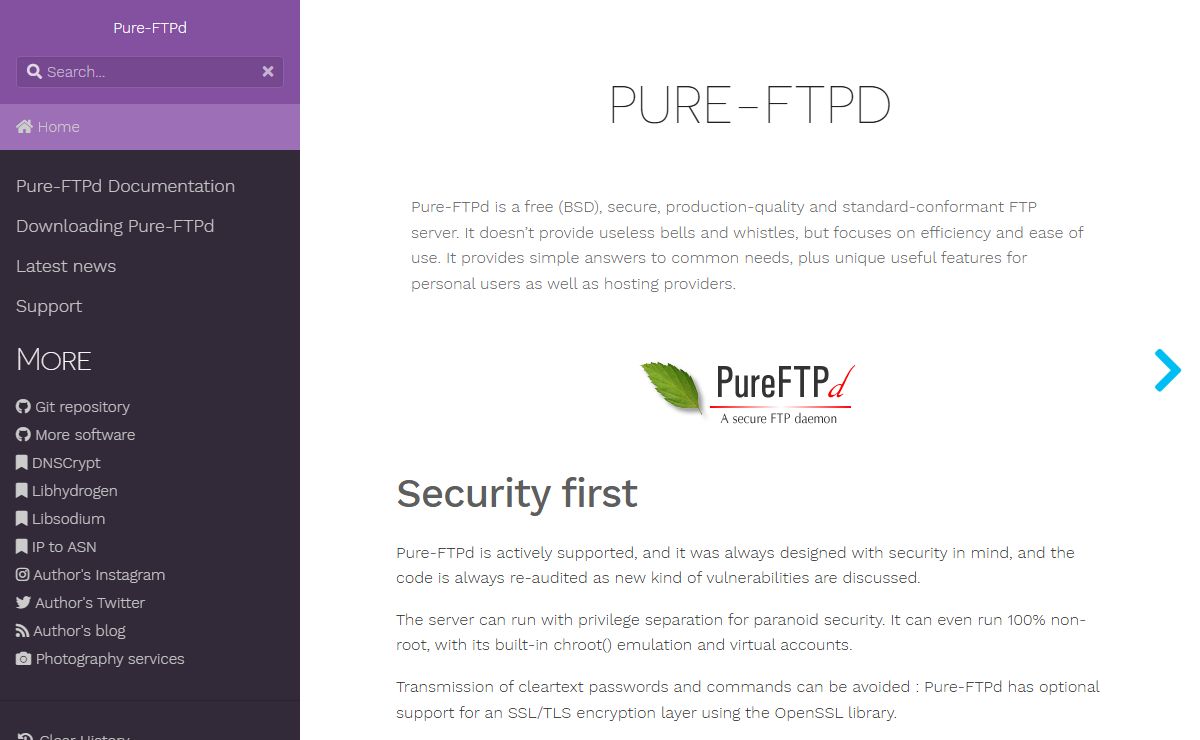 Pure-FTPd :: Pure-FTPd