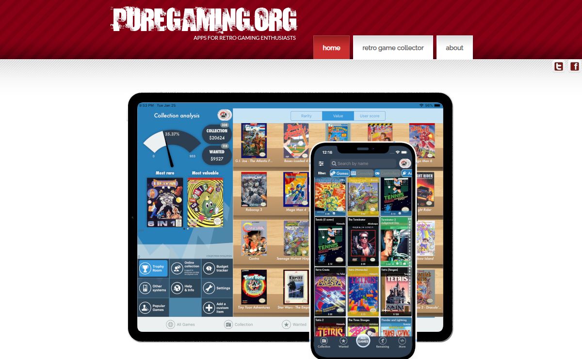 PureGaming.org - Retro Game Collector app - Software to manage your retro game collection (NES Collector, SNES Collector, N64 Collector, GBA Collector, DS Collector, Master System Collector, Genesis Collector, 2600 Collector, Game & Watch Collector, Virtual Boy Collector, Saturn Collector, TurboGrax 16 Collector, PS1 Collector, PS2 Collector, PS3 Collector, Game Gear Collector, XBOX Collector)