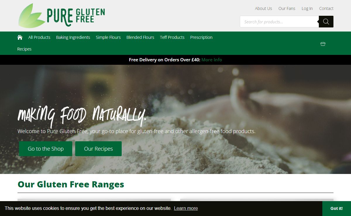 Pure Gluten Free | Making Food Naturally | Gluten Free Food
