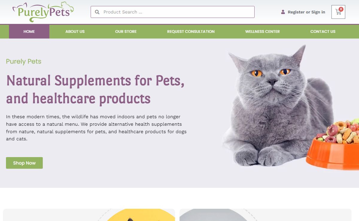 Home New - Purely Pets