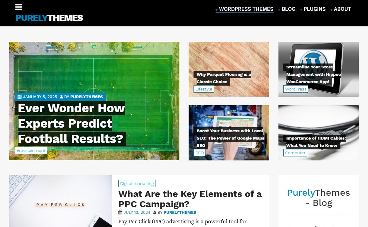 PurelyThemes - A Blog about WordPress and Technology