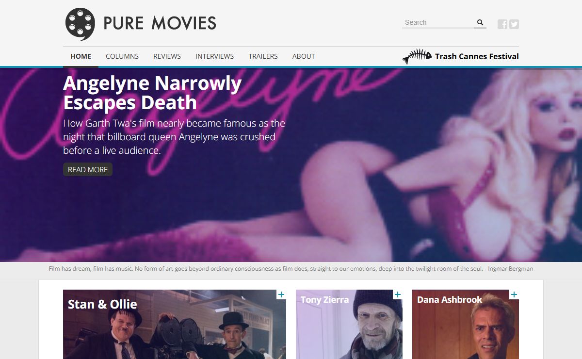Pure Movies - Film reviews, interviews, trailers and columns : Pure Movies