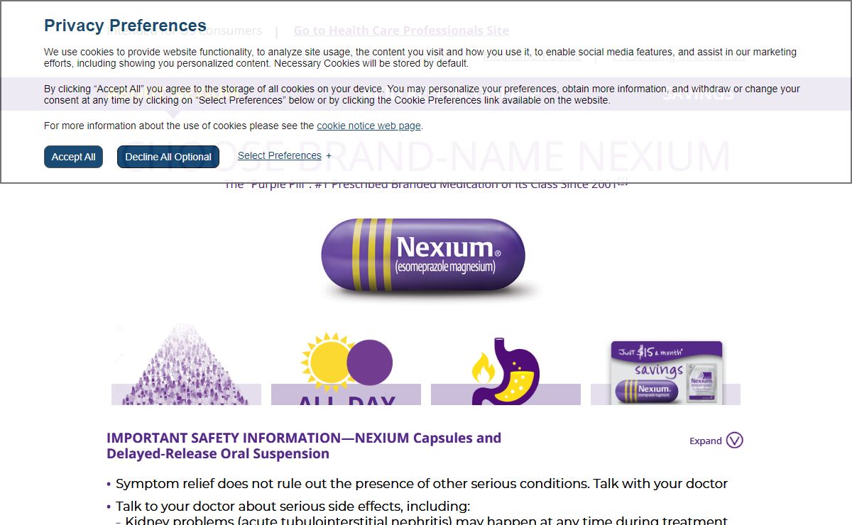Purple Pill for Acid Reflux Disease | NEXIUM® (esomeprazole magnesium)