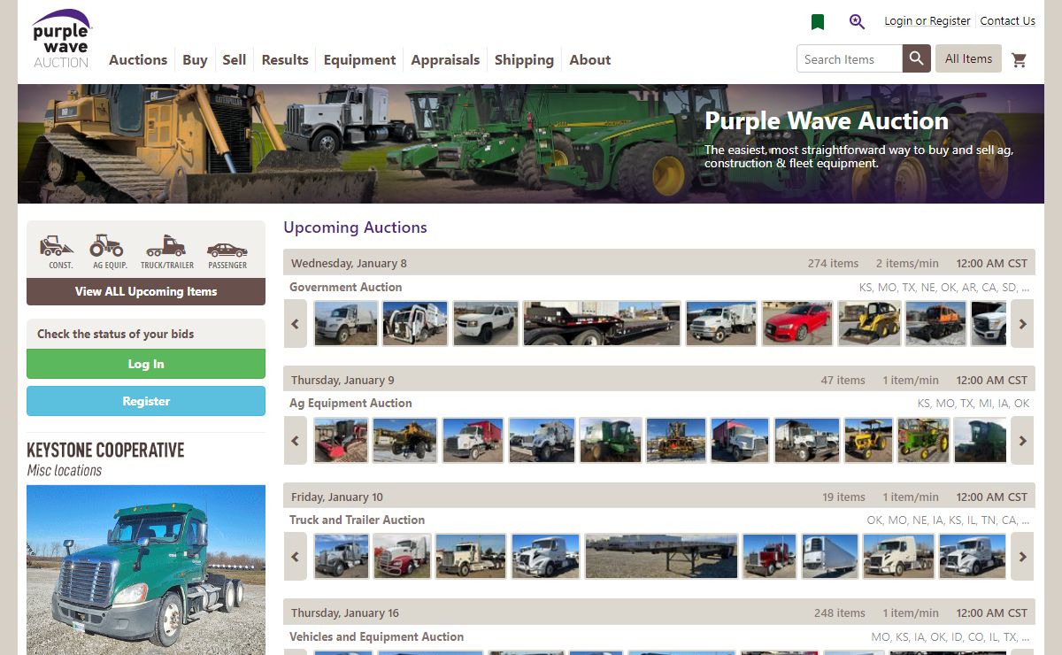 Farm, Machinery & Heavy Equipment Auction | Purple Wave