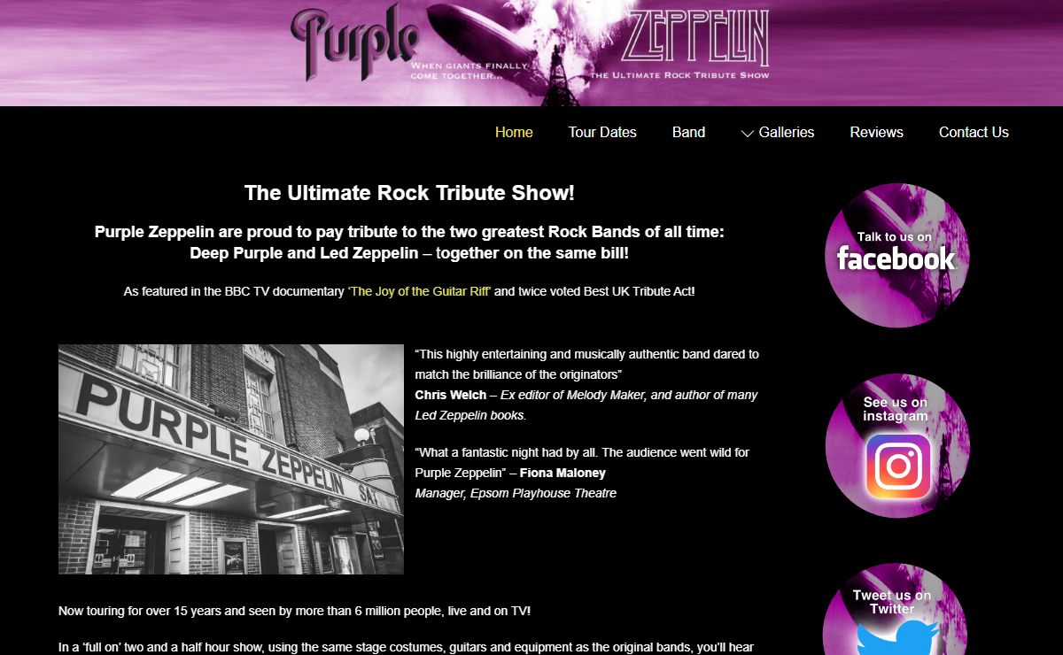 Purple Zeppelin – The Ultimate Rock Tribute Show!